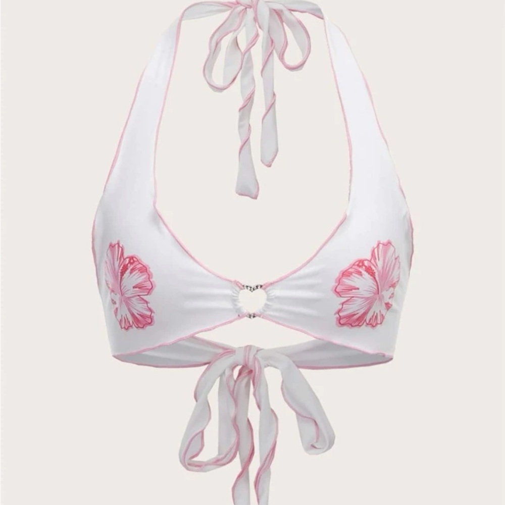 Floral halter top